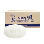 대용량 아로마 옥돌 화이트 비누 130g x 80개 업소용 납품 찜질방 사우나 : 새빛유통