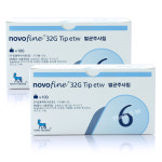 노보파인 인슐린 펜니들 32G 6mm 100입 NovoFine 멸균 주사침 주사바늘 시린지 : 메디칼샵