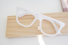 흰색뿔테안경 하얀뿔테안경 블루라이트 : 시그니처안경