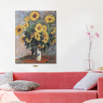 위아트 풍수그림 금전운을 가져다 주는 해바라기 그림액자 고흐_해바라기_2 20호 입체 화이트 관 액자 : 위아트