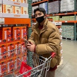 더남디 남녀공용 코듀로이 숏패딩 점퍼 : 더남디