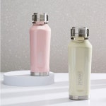 마이베비 콰트로 캔틴 390ml 캐리핸들 핑크 스파클 보온 보냉병 스텐텀블러 친환경 : 해피아우어