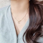 실버925 스마일목걸이 한가인목걸이 홍해인목걸이 : 제이영멜로디