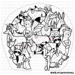 컬러링 부채만들기 - 아마존 동물의 세계 꽃부채 : 누리샵