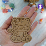 아기 호랑이 쿠키커터 (걸)(A) 6.2 x 6.4 cm : 허니버니쿠키커터