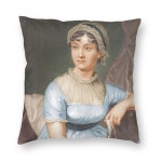 제인 오스틴 북유럽 스타일 베개 커버, 거실 장식, 자부심과 편견 의자 쿠션 커버, 홈 데코 베개 커버 : ...