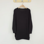 0941 가을 겨울 여리 루즈핏 기모 항아리티셔츠 : 래빗언니네