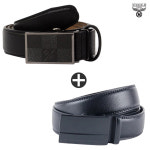 [니꼴레닉] 벨트2종세트 (N601블랙스퀘어+엠큐브 블랙무광제트) : 위세일