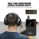 매가폰증폭기 확성기 마이크 마이크 uhf 무선 듀얼 라발리에 30 채널 50m 메가폰 : 솔솔넷