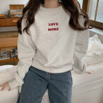 러브모어 기모 맨투맨-3color : Lindashop