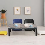 빈티지 스틸 좌식거실 쇼파테이블(120cm 3컬러) 나무 앤티크 다용도 앤틱 : 자르파라