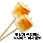늘푸른식품 BBQ 빅 구워먹는 마시멜로우 160g/비비큐마시멜로/구워먹는마시멜로/캠핑용마시멜로/캠핑간식 : 득이네몰