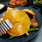 광양소낭구 감 장아찌 판매 500g : 광양 소낭구