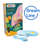 3D 프린팅 펜 set 핑크 스카이 미술 과학 창작 입체 창의력 만들기놀이 필라멘트 최대60분사용 전자파적합인증 안전 선물 교육 입문 : 드림라인