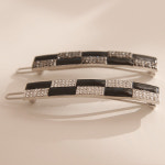 제이로렌 체크 큐빅 헤어핀 H0710 : 제이로렌