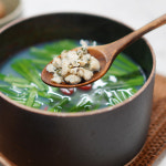 전통방식으로 만들어 진한 섬진강 재첩국 500g 6팩 100% 자연산 나루터 제첩국 하동 : 남해로부터