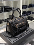 미우미우 비텔로 샤인 스몰 모터백 블랙 / MIUMIU VITELLO SHINE SMALL MOTOR BAG [5BB104 F0002] : 프랑크뮤즈