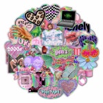 키치스티커 vol 6 홀로그램 하이틴 다꾸 폰꾸 힙한 인스 굿즈 아이패드 다이어리꾸미기 : 코요아칸