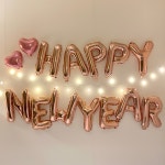 해피뉴이어풍선 HAPPY NEW YEAR 대문자 레터링 은박 풍선세트 : 파티러쉬