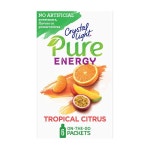 Crystal Light Pure Energy 트로피칼 씨트러스 카페인드링크 믹스 무인공감미료 0.29OZ(8.2g) 48개 : 해담코리아