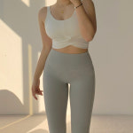 48 로렌블 셀라 꼬임 브라 탑 렛 요가 뽕없는 노패드 벌어진 큰 가슴 심리스 브라넷 : 로렌블