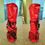 바론골프 남성 여성 경량 골프 캐디백 스탠드백 레드 : 웨스트스타일