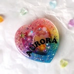 [레진] 시그니처 레인보우 쉐이커 키링 핸드 그립 휴대폰 거치대 (문구커스텀 가능) : 같이가치스토어