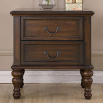 레트로 감성 침실 침대 옆 수납장 서랍장 협탁 두 서랍 측면 미니  203 : 우주최강상점