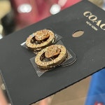 [미국아울렛]빠른배송COACH OPEN CIRCLE HALO EARRINGS 코치 오픈 서클 헤일로 귀걸이 F68009 : GEXPRESS