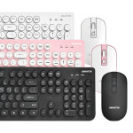 스마텍 무선 마우스키보드 세트 STC-500 레트로 멤브레인 저소음 깔끔한디자인 : KMSHOP