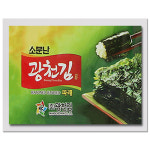소문난 광천김 파래16단 도시락김 16봉 : 더마트