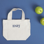 아이보리 에코 백 이니셜 레터링 알파벳 자수 캔버스 이름 자수 가방 : 보앤시스