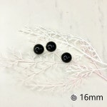 [300ea] 무구멍 검정 블랙 진주 악세사리 의류 재료 도매 부자재 남대문 16mm : 새한진주