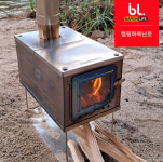 국내생산 초경량 티타늄 화목난로 캠핑 야외 가정용 장작 수납가방포함 : 바론라이프