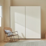 한샘 바이엘 소프트 슬라이딩 옷장 크림화이트 행거형 1600 좌형 : 한샘mall