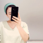 퓨어 린넨 넓은 머리띠 : 모스블랑