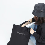 블랙 에코 백 이니셜 레터링 알파벳 자수 캔버스 이름 자수 가방 : 보앤시스