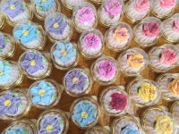 인천 부평 꽃설기 1구 쁘띠설기 답례 (문구스티커 서비스) 떡 케이크 : 로사케이크