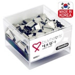 바이하츠 점보 실버날크립 대용량 제철 서류 종이 고정 날클립 킹 JK : 한이문구