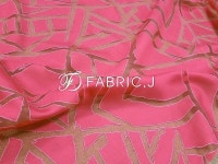 패브릭제이 RF 30수 마 패브릭 기하학 번아웃 원단 FJ-286 : 패브릭제이 스토어