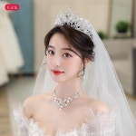 웨딩티아라 크라운 왕관 헤어장식 큐빅 셀프웨딩 : 플라이 마켓