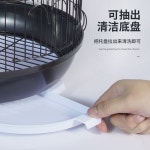 원형 새장 새집 앵무새 2층 철제 대형 케이지 스탠드 : 리어치브
