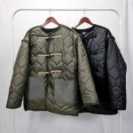 아메카지 빈티지 더플 퀄팅 보아 떡볶이 코트 깔깔이 자켓 (남녀공용, 2color) : 오태기