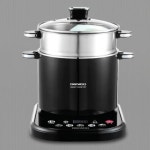가정용 라면 끓이는 기계 자동 조리 멀티 포트 2단 찜통 쿠커 : 포리세븐