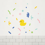 스프링클 컬러스티커 마카롱 오리 스마일 윈도우 스티커 카페 가게 창문 꾸미기 투페이지 : 투페이지2page