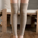 1+1 겨울 여성 여자 롱 레그 종아리 다리 워머 골프 긴 양말 발 토시 무발 니 삭스 : 명운이네