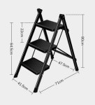 A자형사다리 이동형계단 집안 싱크대 접히는 접이식 캠핑용 세차용 : 웹카