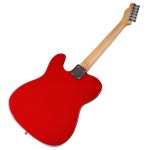 기타 tl 풀 솔리드 베이스우드 바디 일렉트릭 기타 39인치 라이트 옐로우 앰프 빨간 : 여바라별우산