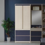안방 심플우드 2단서랍 행거 수납옷장(80cm) 이불 1인 : 자르파라