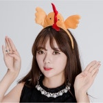 GjB 닭모양 꼬꼬 머리띠 공연 연극 축제 동물 헤어밴드 놀이동산 파티 행사 이벤트 : 굿제이비